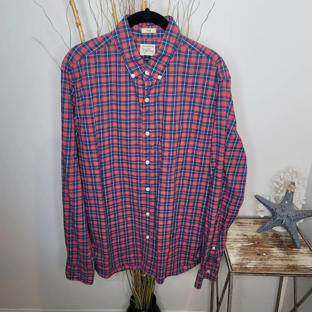 J. Crew Button‎ Up Mens Large